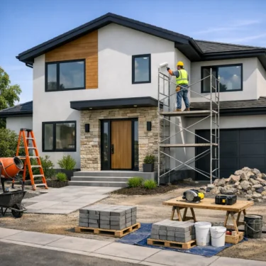 Travaux de façade, embellissement extérieur et amélioration de l’aspect global de votre habitation.